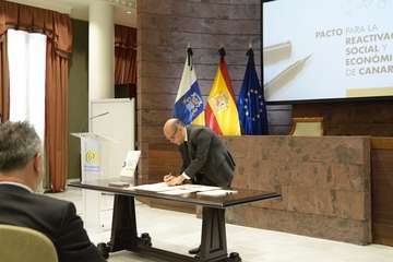 Canarias aprueba el Pacto para la Reactivación por el coronavirus con amplio apoyo político (Foto TA)